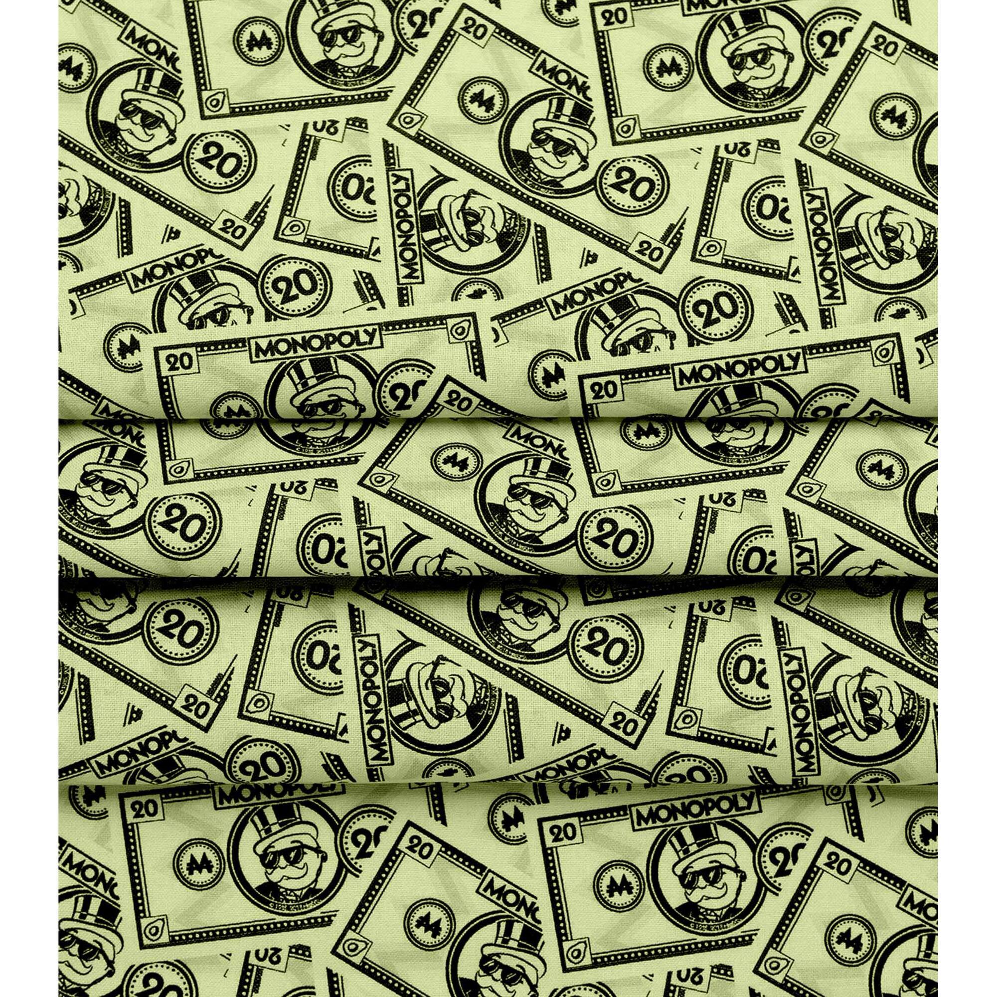 Monopoly 20 Dollars Precut Cotton Fabric